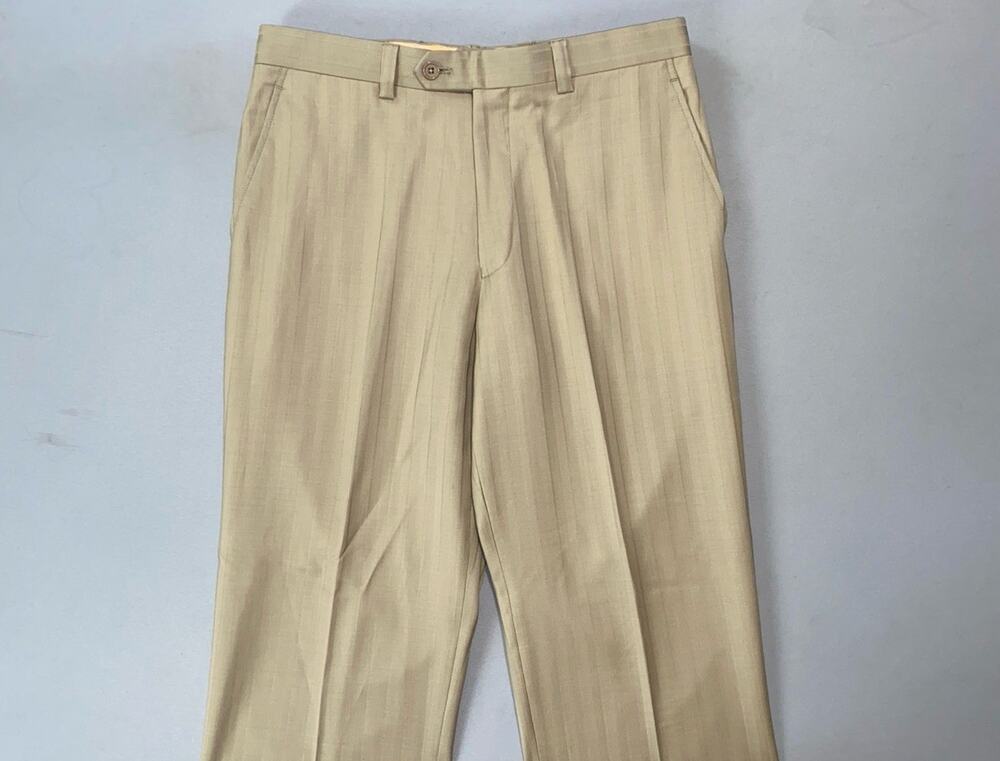 Tiglio Italy Novello Flat Front Super 150s Wool Dress Pants, Slacks. 32X31.5 EUC